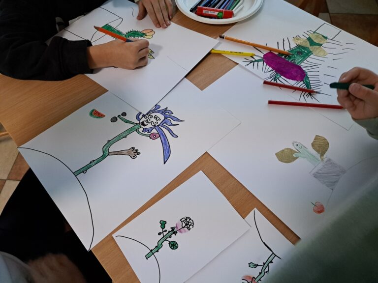 warsztaty plastyczne z Julią Konieczną - obrazy inspirowane książką Mały Książę