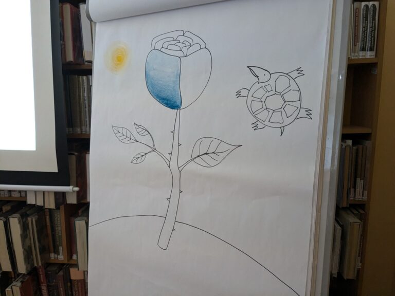 warsztaty plastyczne z Julią Konieczną - obrazy inspirowane książką Mały Książę