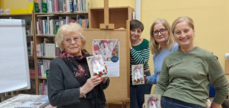 warsztaty rękodzieła w bibliotece - tworzenie anioła
