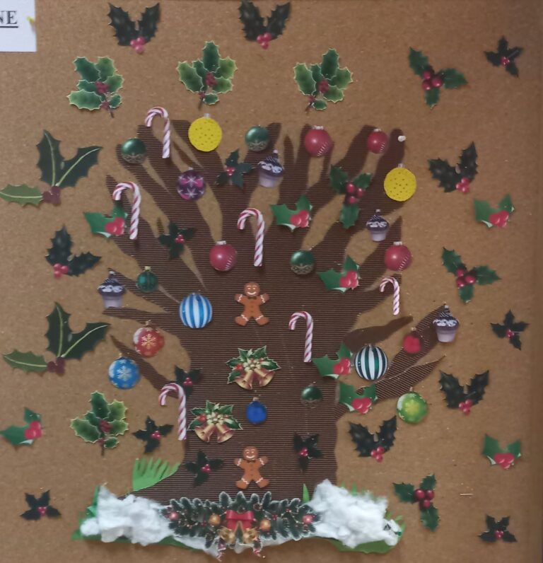 bożonarodzeniowy wystrój biblioteki nr 52