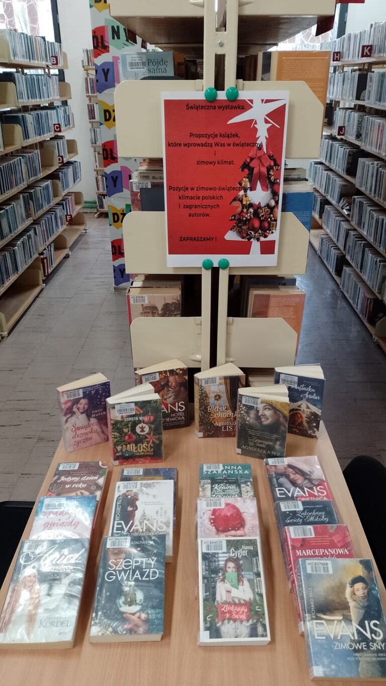 bożonarodzeniowy wystrój wypożyczalni nr 49