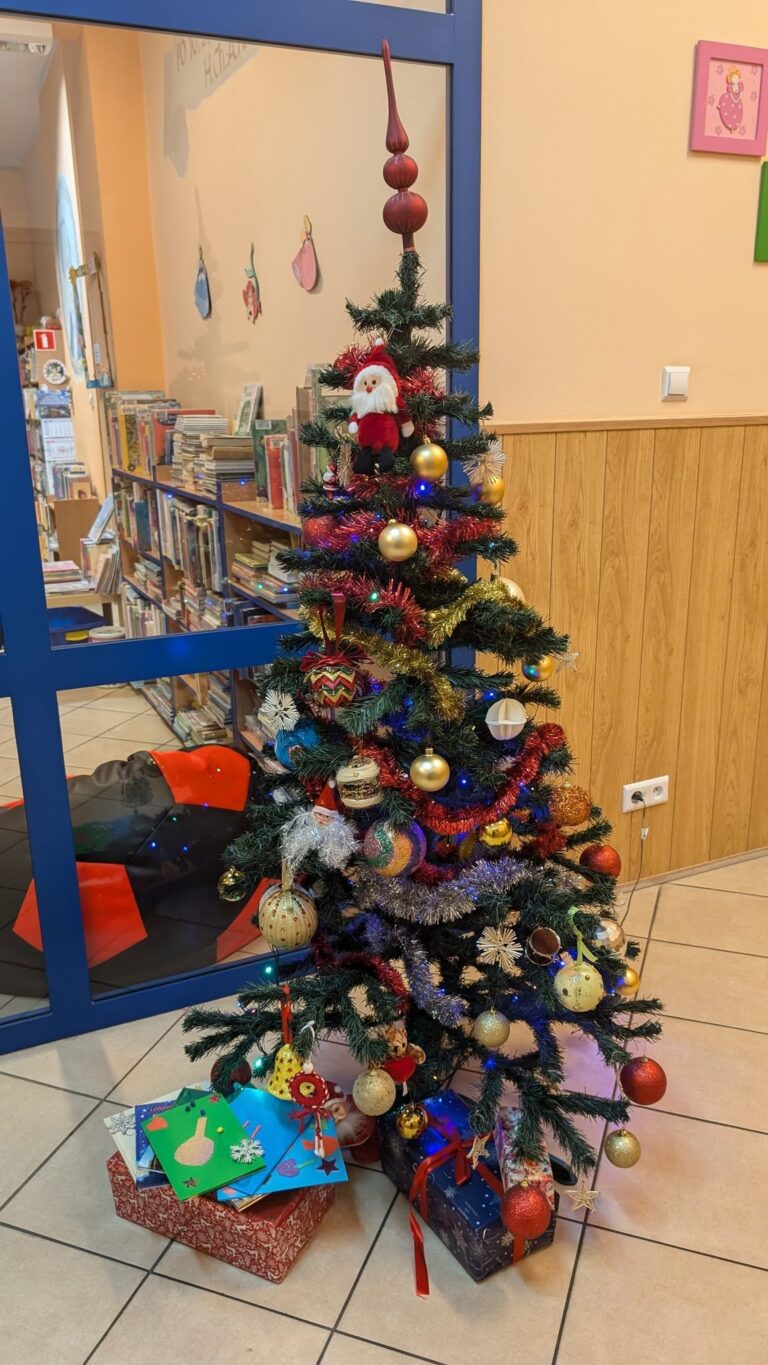 bożonarodzeniowy wystrój biblioteki nr 53