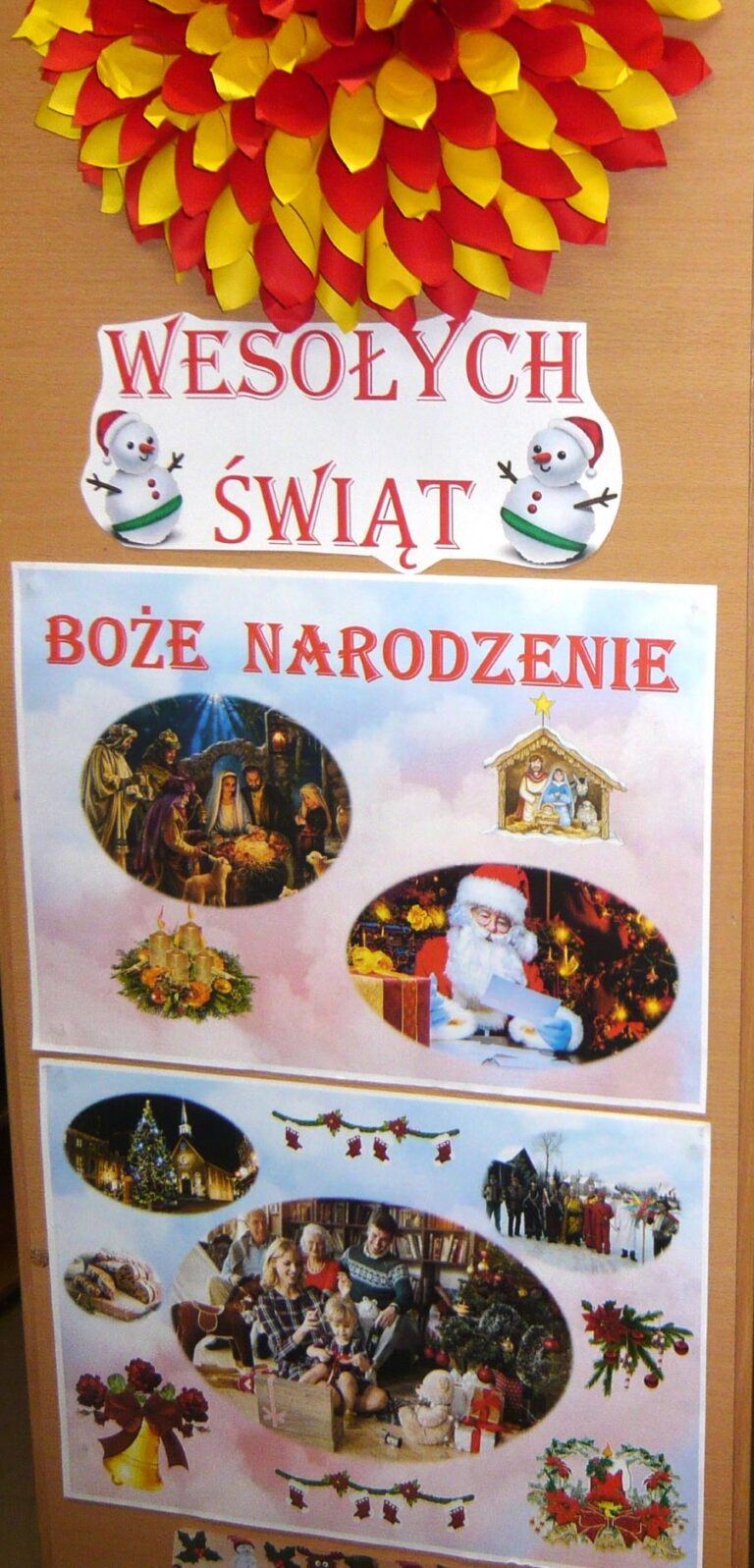 bożonarodzeniowy wystrój biblioteki nr 65