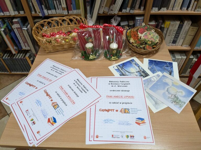 wystawa prac stworzonych przez uczestników projektu Czytajmy w 4k