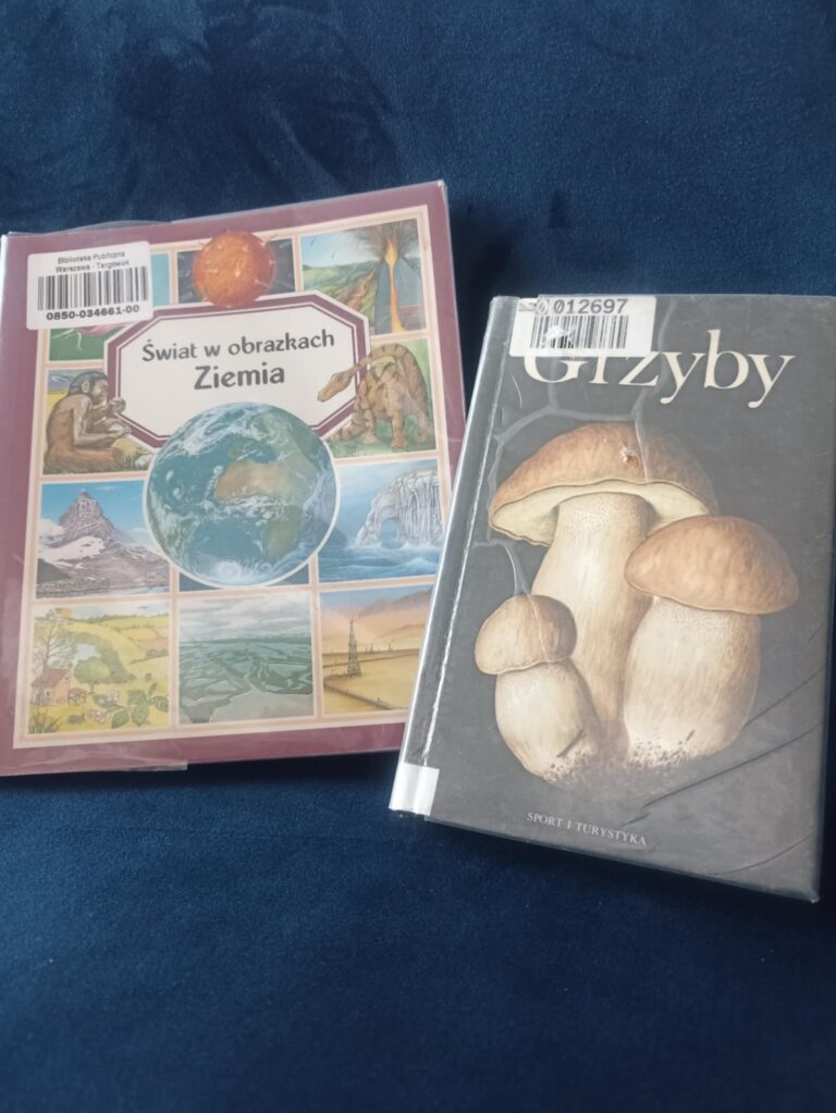 książki dla dzieci omawiane podczas zajęć w bibliotece