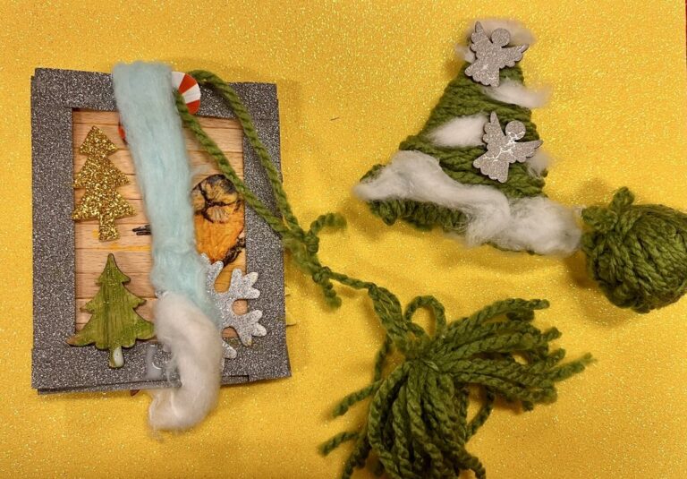 warsztaty tworzenia zimowych domków z patyczków