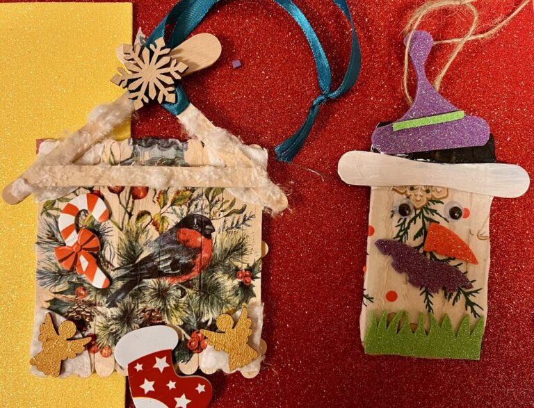 warsztaty tworzenia zimowych domków z patyczków