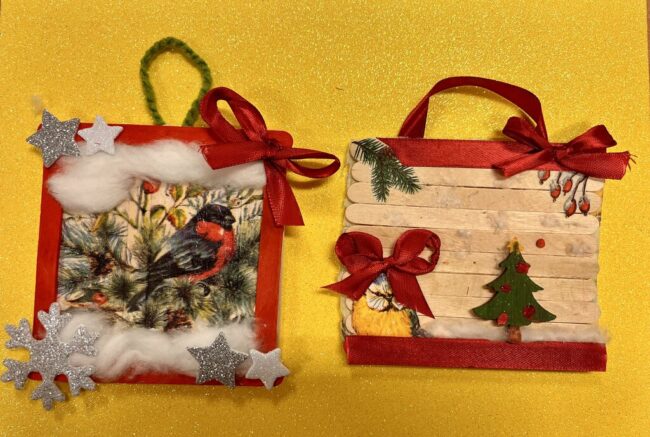 warsztaty tworzenia zimowych domków z patyczków