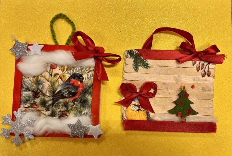 warsztaty tworzenia zimowych domków z patyczków