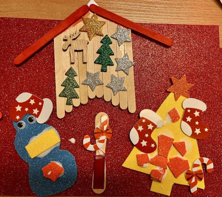 warsztaty tworzenia zimowych domków z patyczków