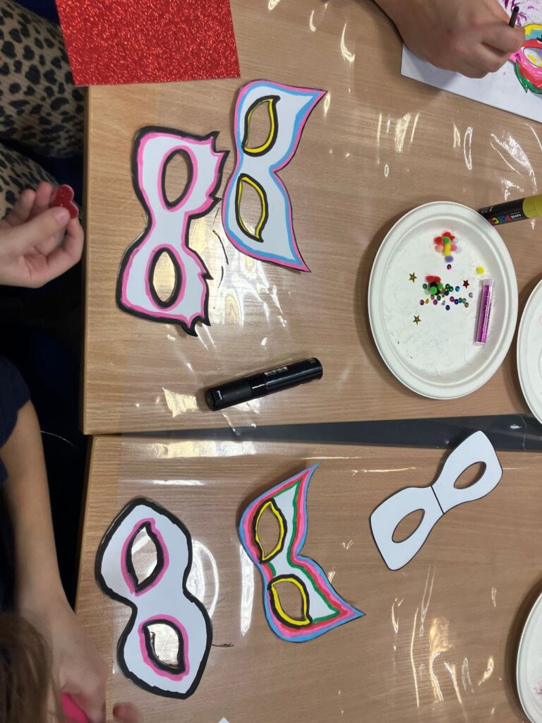 maski karnawałowe - prace plastyczne dzieci