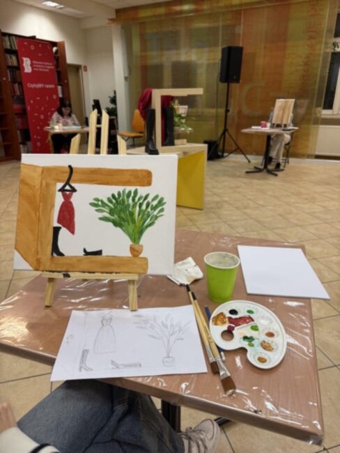 obraz namalowany przez uczestnika warsztatów