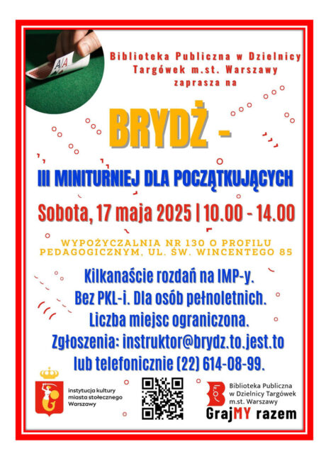 plakat brydż