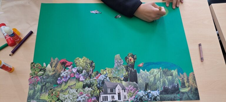 prace plastyczne dzieci powstałe podczas zajęć bibliotecznych