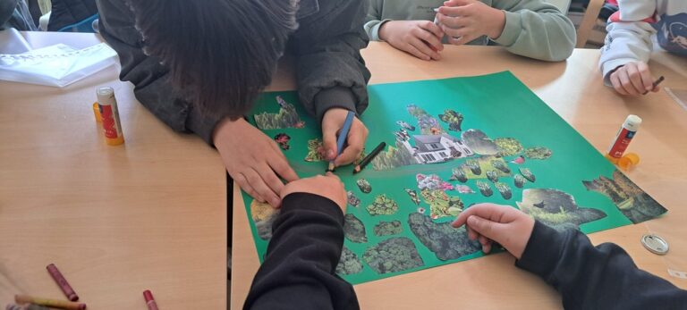 prace plastyczne dzieci powstałe podczas zajęć bibliotecznych