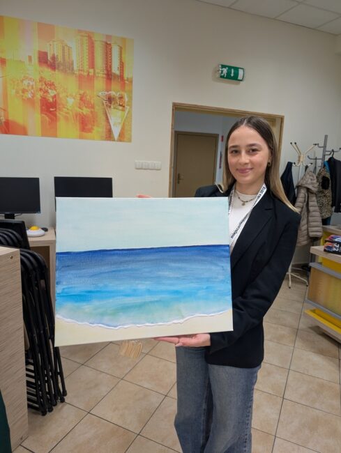 warsztaty malarskie w bibliotece