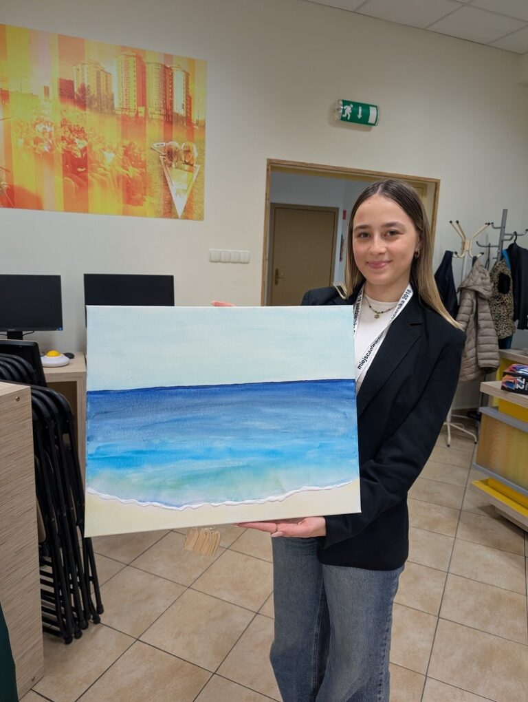 warsztaty malarskie w bibliotece