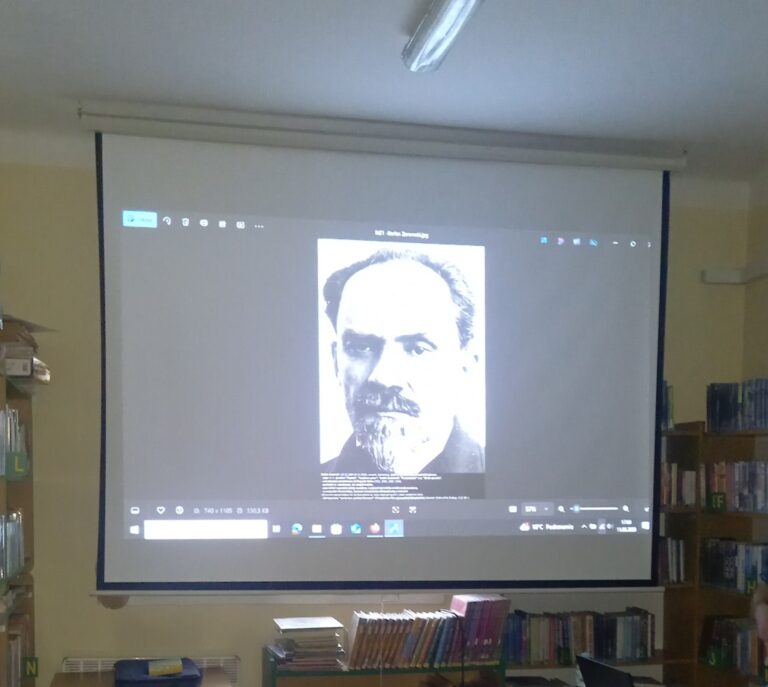 fragment prezentacji multimedialnej o Stefanie Żeromskim