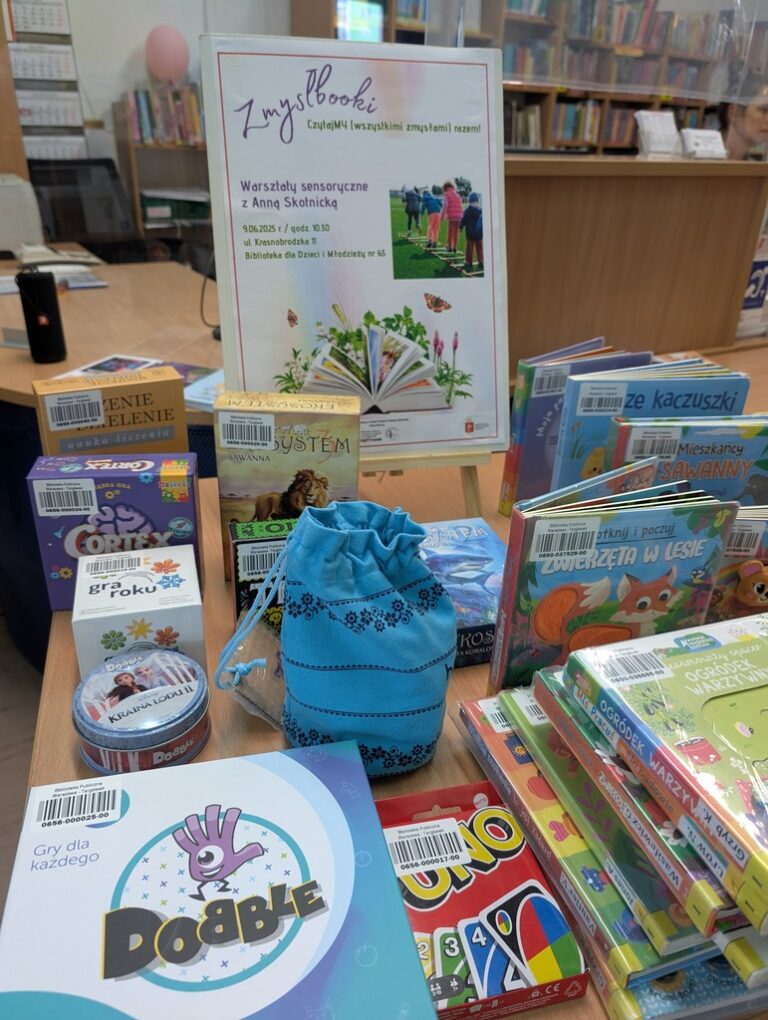 warsztaty sensoryczne w bibliotece