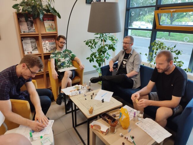 sesja RPG w bibliotece w ramach cyklu spotkań Zagrajmy wyobraźnią