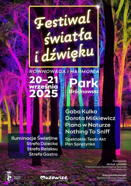plakat - festiwal światła i dźwięku