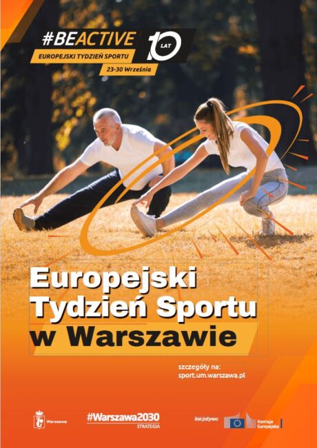 plakat - europejski tydzień sportu w Warszawie