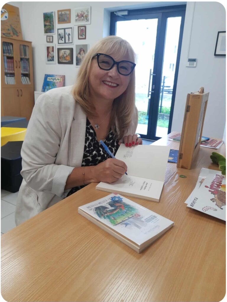 spotkanie autorskie dla dzieci z Małgorzatą Laską w bibliotece