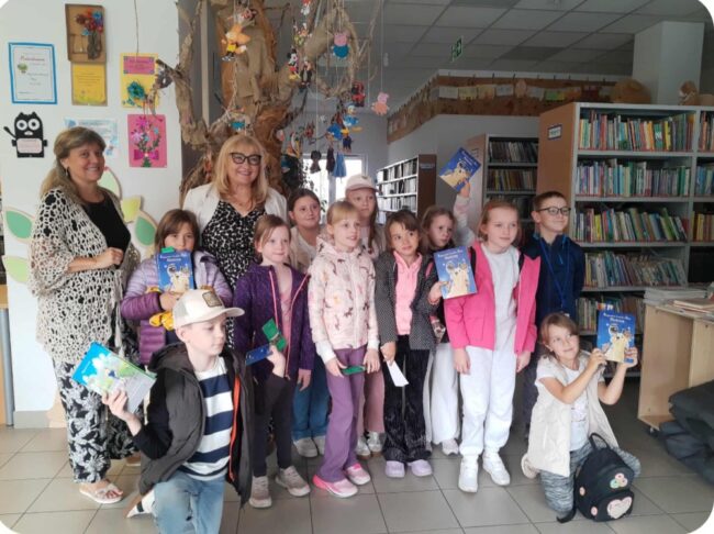 spotkanie autorskie dla dzieci z Małgorzatą Laską w bibliotece