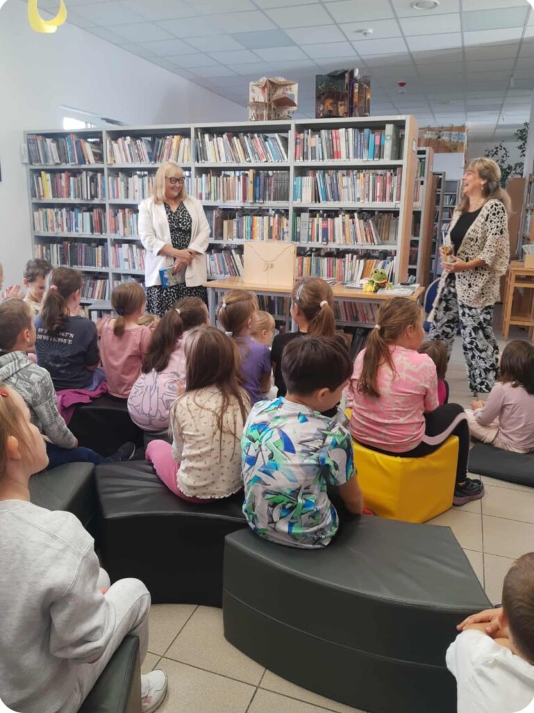 spotkanie autorskie dla dzieci z Małgorzatą Laską w bibliotece