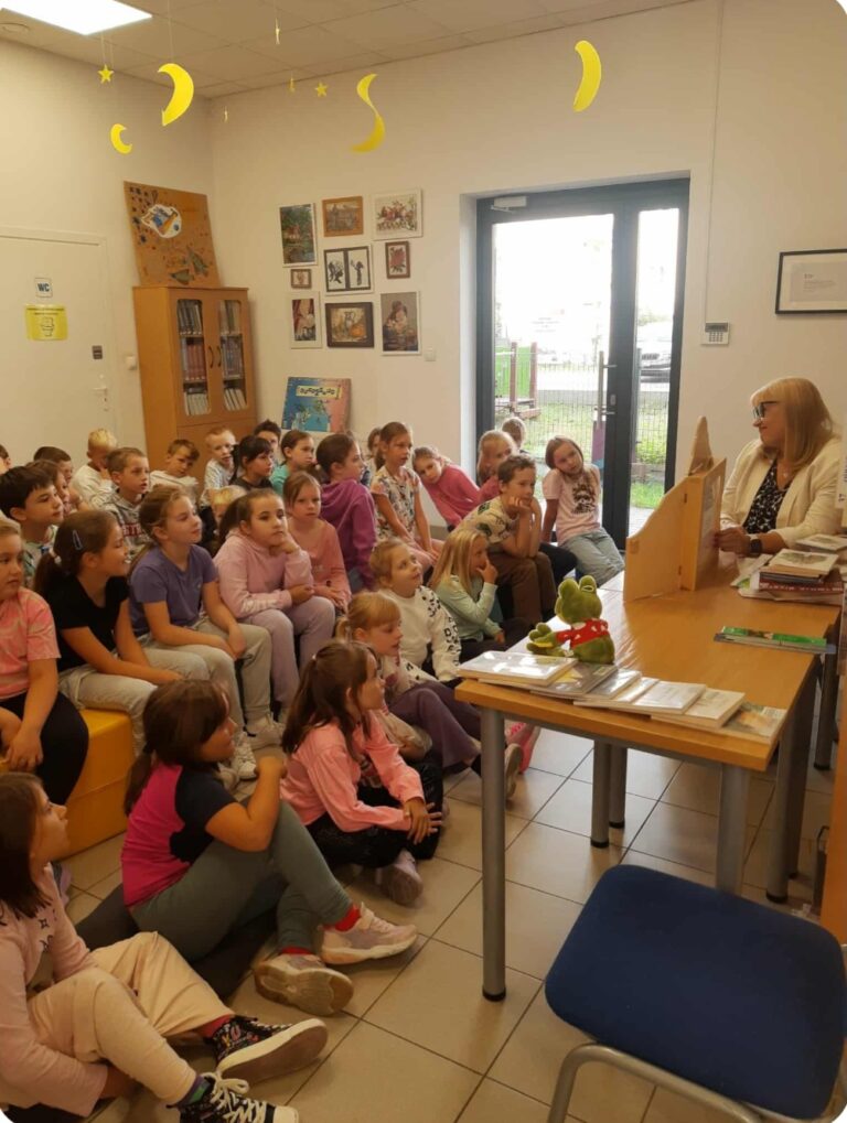 spotkanie autorskie dla dzieci z Małgorzatą Laską w bibliotece