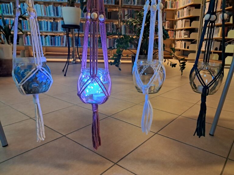 warsztaty tworzenia lampionów techniką makramy