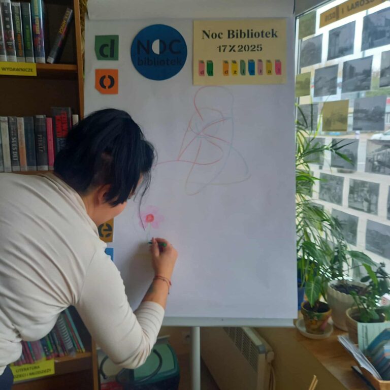 wspólne tworzenie obrazu na sztaludze