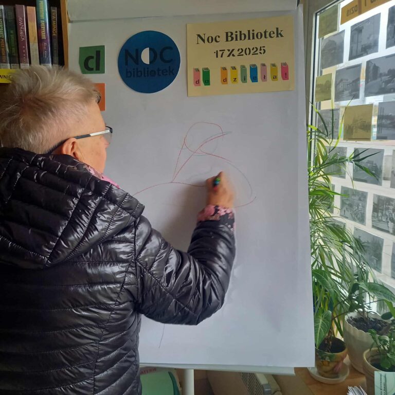 wspólne tworzenie obrazu na sztaludze