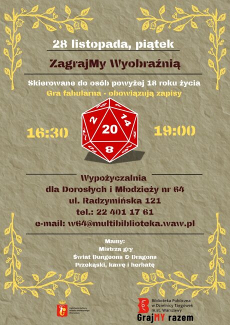 plakat gra rpg