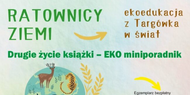 eko miniporadnik - na obrazku kula ziemska, zwierzęta i rośliny