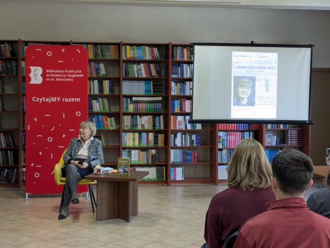 spotkanie z Agnieszką Metelską w Czytelni