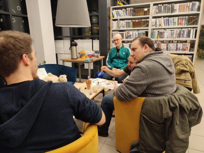 sesja RPG w bibliotece