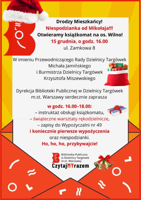 zaproszenie na otwarcie książkomatu