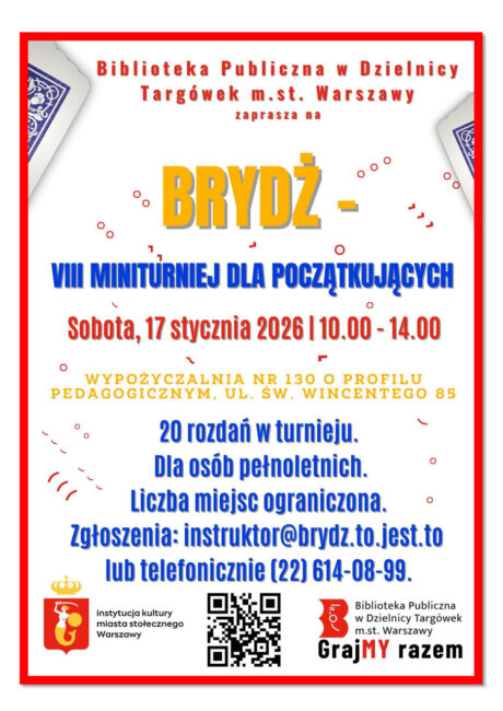 brydż miniturniej plakat