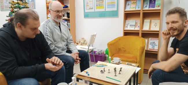 sesja RPG w bibliotece