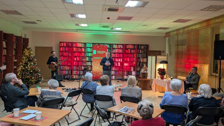 wieczór poetycko-muzyczny w czytelni naukowej nr I imienia Janiny Englert