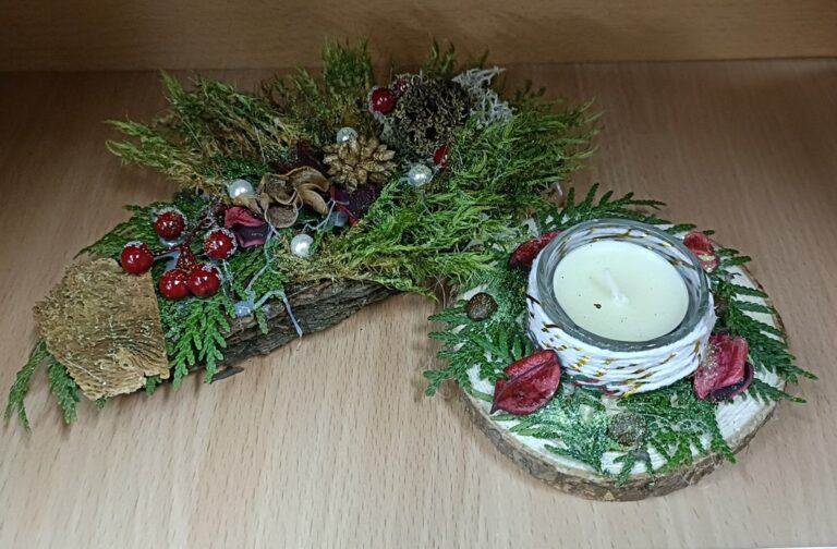 warsztaty bożonarodzeniowe w bibliotece