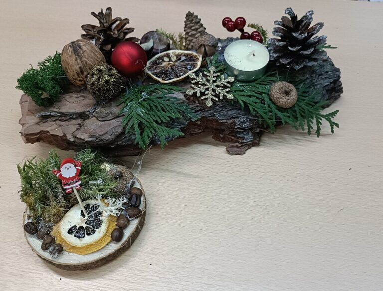 warsztaty bożonarodzeniowe w bibliotece