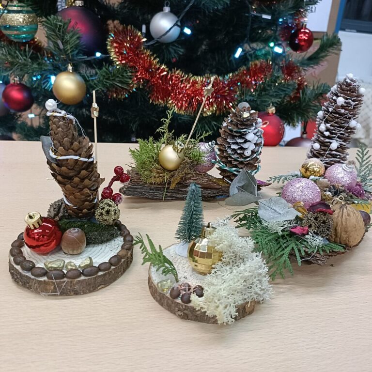 warsztaty bożonarodzeniowe w bibliotece