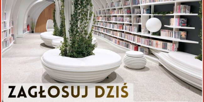 zdjęcie metroteki, napis: zagłosuj dziś