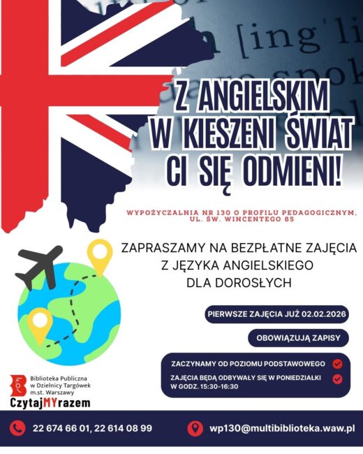 zajęcia język angielski plakat