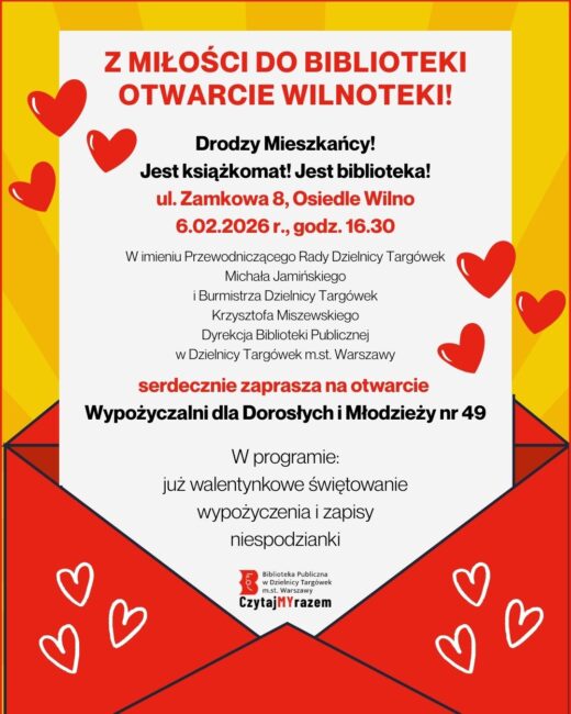 otwarcie wilnoteki plakat