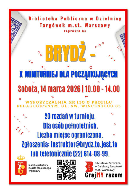 brydż plakat
