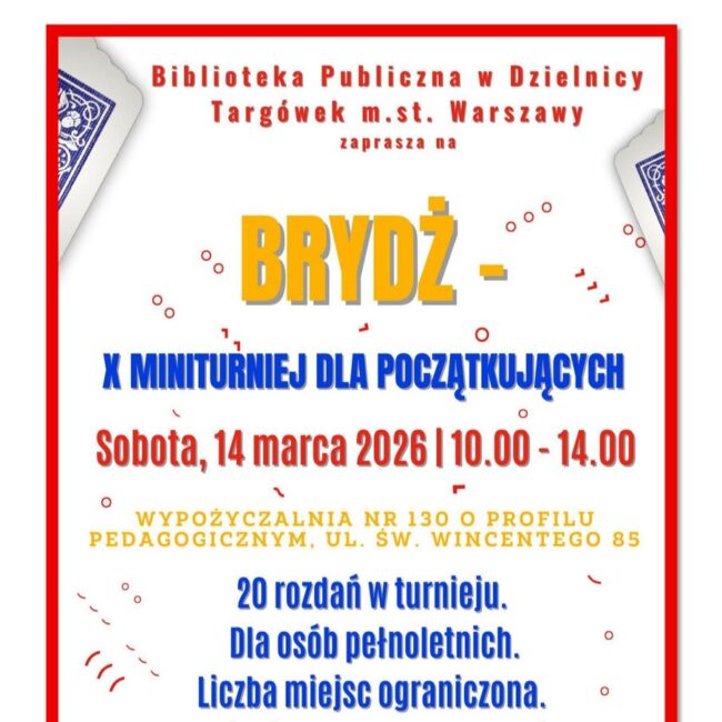 brydż plakat