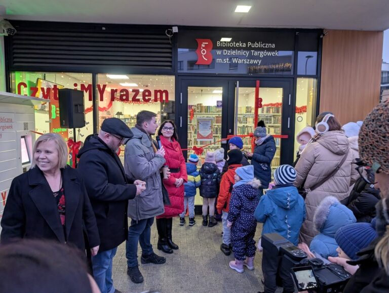 otwarcie WIlnoteki - biblioteki na osiedlu Wilno